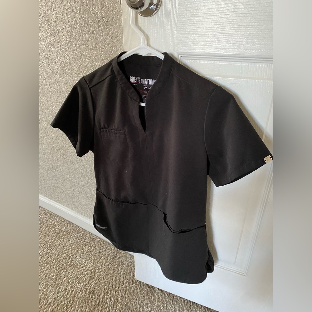 Grey’s Anatomy black scrub top extra small